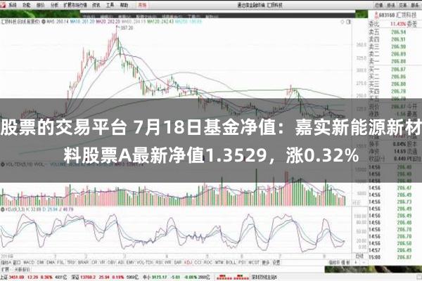 股票的交易平台 7月18日基金净值：嘉实新能源新材料股票A最新净值1.3529，涨0.32%