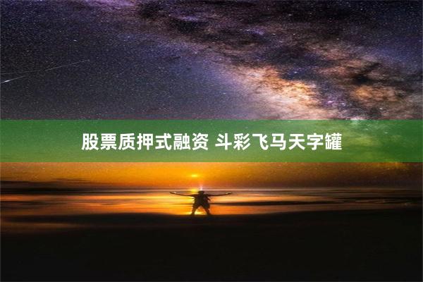 股票质押式融资 斗彩飞马天字罐