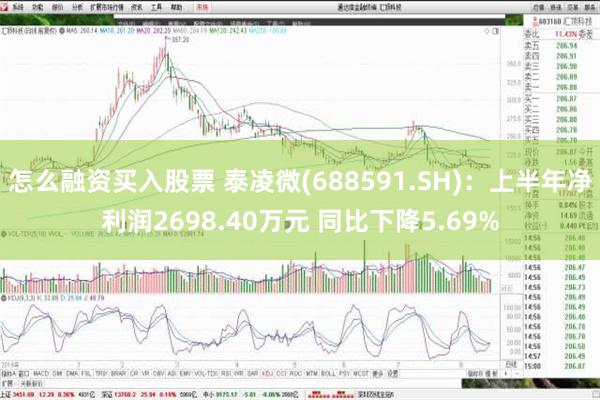 怎么融资买入股票 泰凌微(688591.SH)：上半年净利润2698.40万元 同比下降5.69%