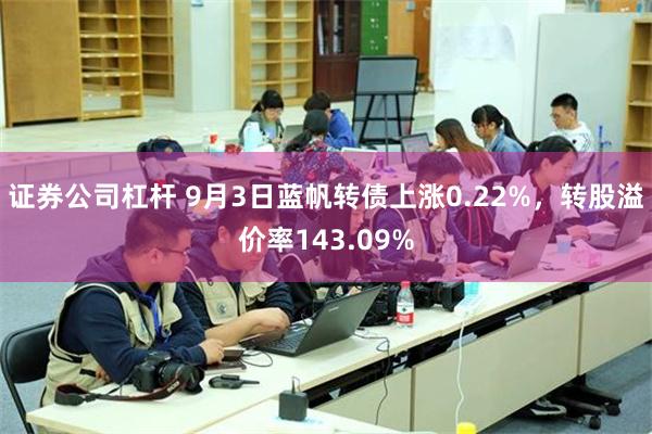 证券公司杠杆 9月3日蓝帆转债上涨0.22%，转股溢价率143.09%