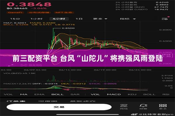 前三配资平台 台风“山陀儿”将携强风雨登陆
